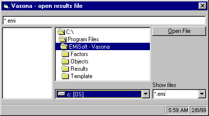 File open window